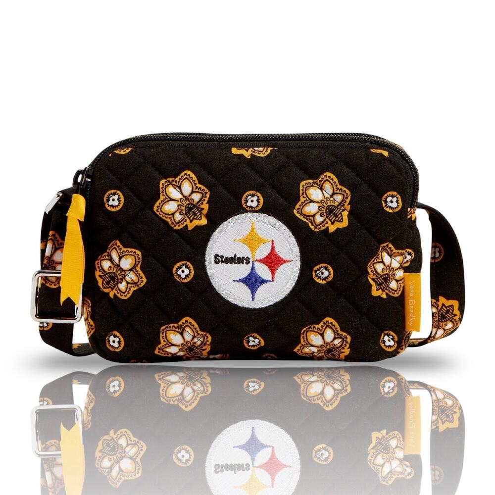 Pittsburgh Steelers Vera Bradley NFL Small Stadium Crossbody Bag RFID NWT